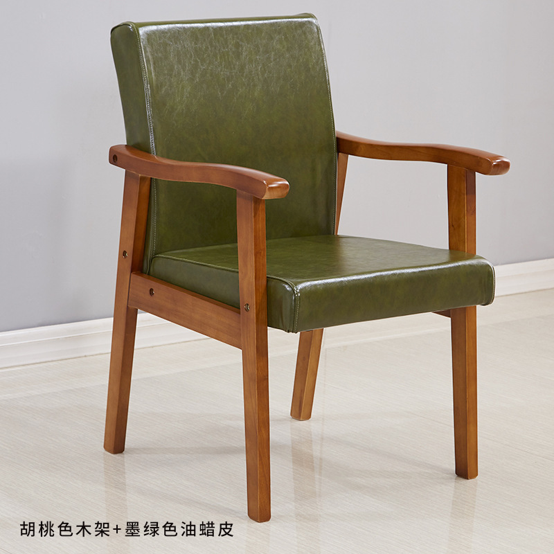 Madera maciza nórdica solo sofá silla respaldo balcón mesa de té silla casa ocio Oficina silla combinación traje