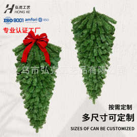 圣诞节装饰挂件pvc倒挂藤条水滴型绿植墙壁橱窗场景挂树工厂直供