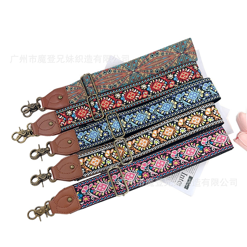Fábrica de bordado Jacquard personalizado correa de hombro ajustable correa de extensión cualquier correa de hombro se puede personalizar para dibujar el lote
