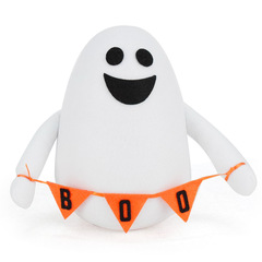 新商品のハロウィンの幽霊の公仔の置物の頭の白い鬼の精霊のハロウィンのデスクトップの装飾の工芸品は国境を越えます。