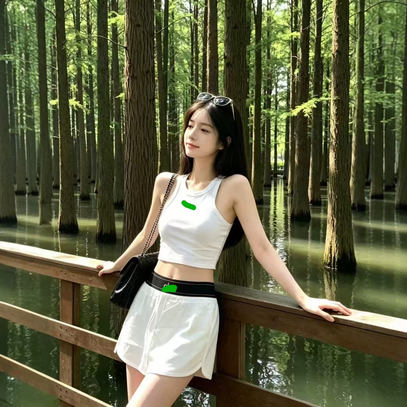 In-stock A-line ribbed sports tank top, short, cropped, for fitness and yoga, breathable, solid color, high elasticity, suitable for layering In-stock A-line ribbed sports tank top, short, cropped, for fitness and yoga, breathable, solid color, high elasticity, suitable for layering