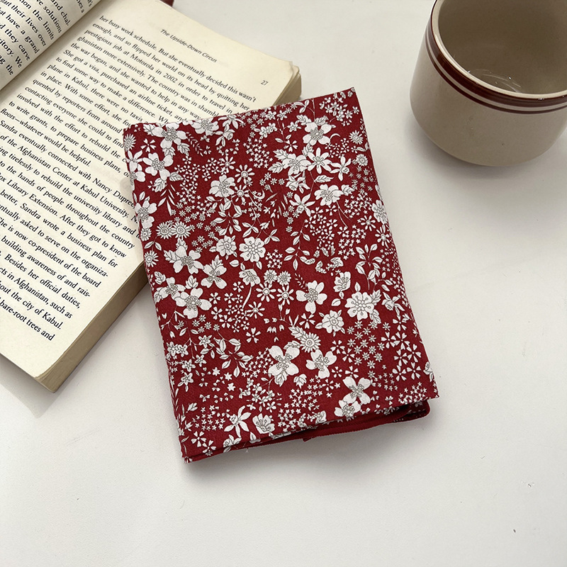 Verano y otoño japonés, flores de algodón, bufandas cuadradas, bufandas retrógradas para mujeres, bufandas de seda delgadas y frescas