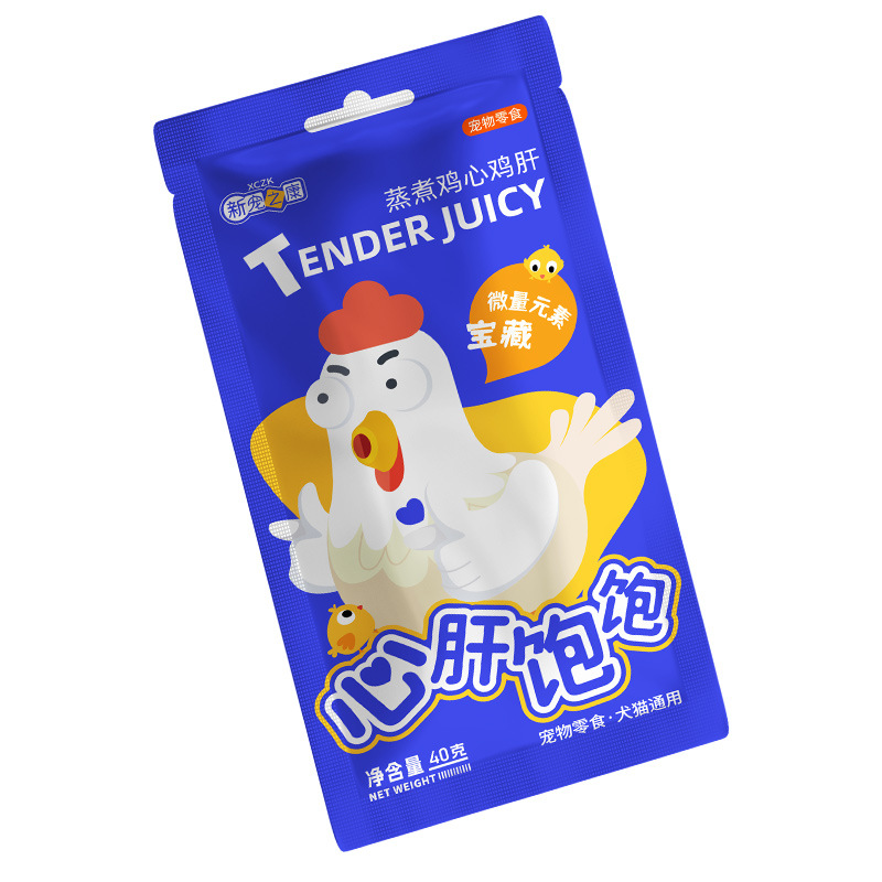 El nuevo favorito de Kang, gato, perro, cabello de espesor cero, mejillas, engorde, bolsa de carne, bolsa de carne de leche de cabra, rica en oligoelementos 70g