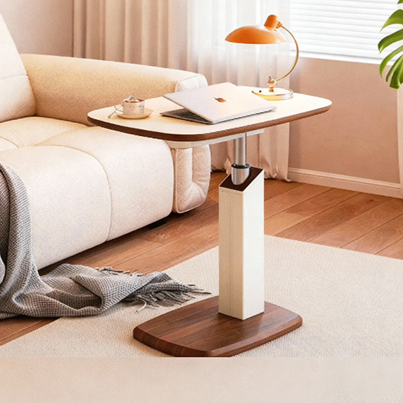 Esquina de la sala de estar capaz de elevar y bajar giratoriamente fijo sofá mesa de té mesa de cama de oficina móvil mesa de computadora de presión de aire pequeño lado mesa