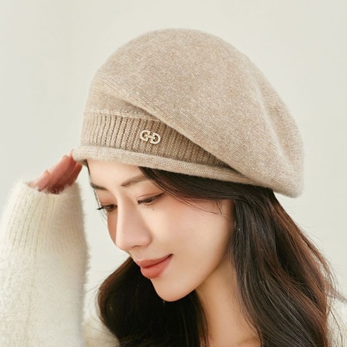 Ladies & Gentlemen Fashionable Wool Knit Hat for Autumn & Winter, Versatile Beanie Hat for Middle-Aged, Comfortable & Warm Pile Hat