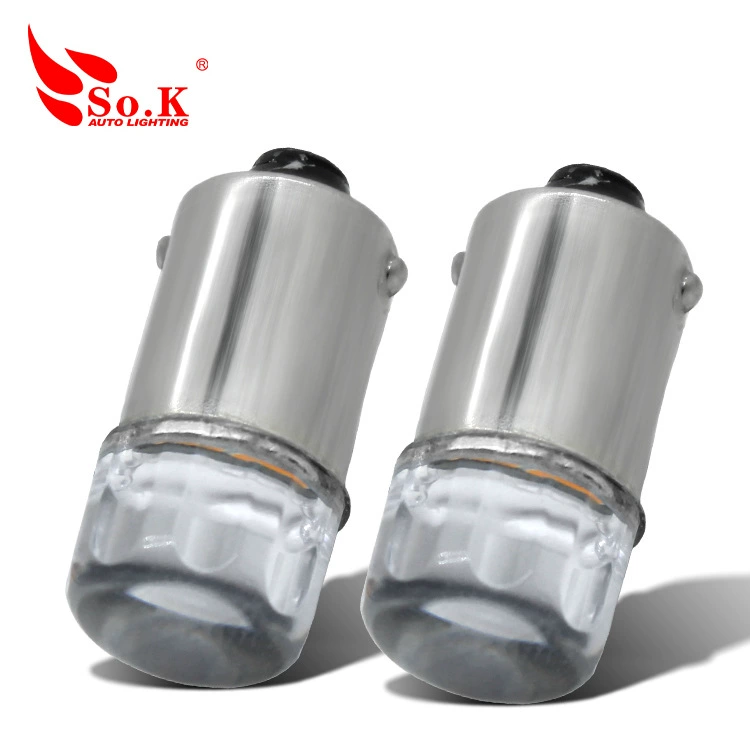 S O.K мотоцикл светодиодный индикатор BA9S 2835 2SMD автомобильный номерной светильник для чтения дверной светильник задний ящик