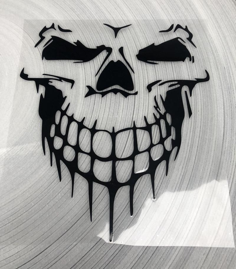 Calavera de comercio exterior pegatinas de coche Pegatinas de coche de capó puerta lateral pegatinas de coche reflectantes personalizadas K-01 de tamaño grande y mediano