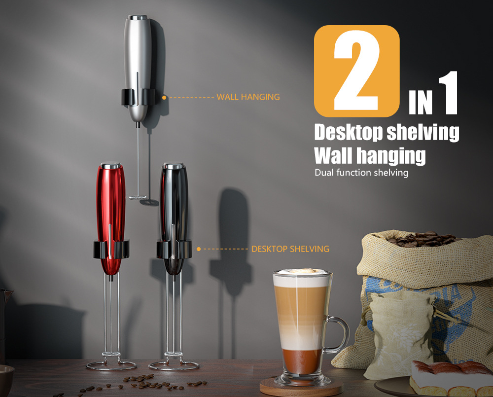 Manufacturer direct electric milk frother mini portable coffee milk frother egg beater cross-border Amazon