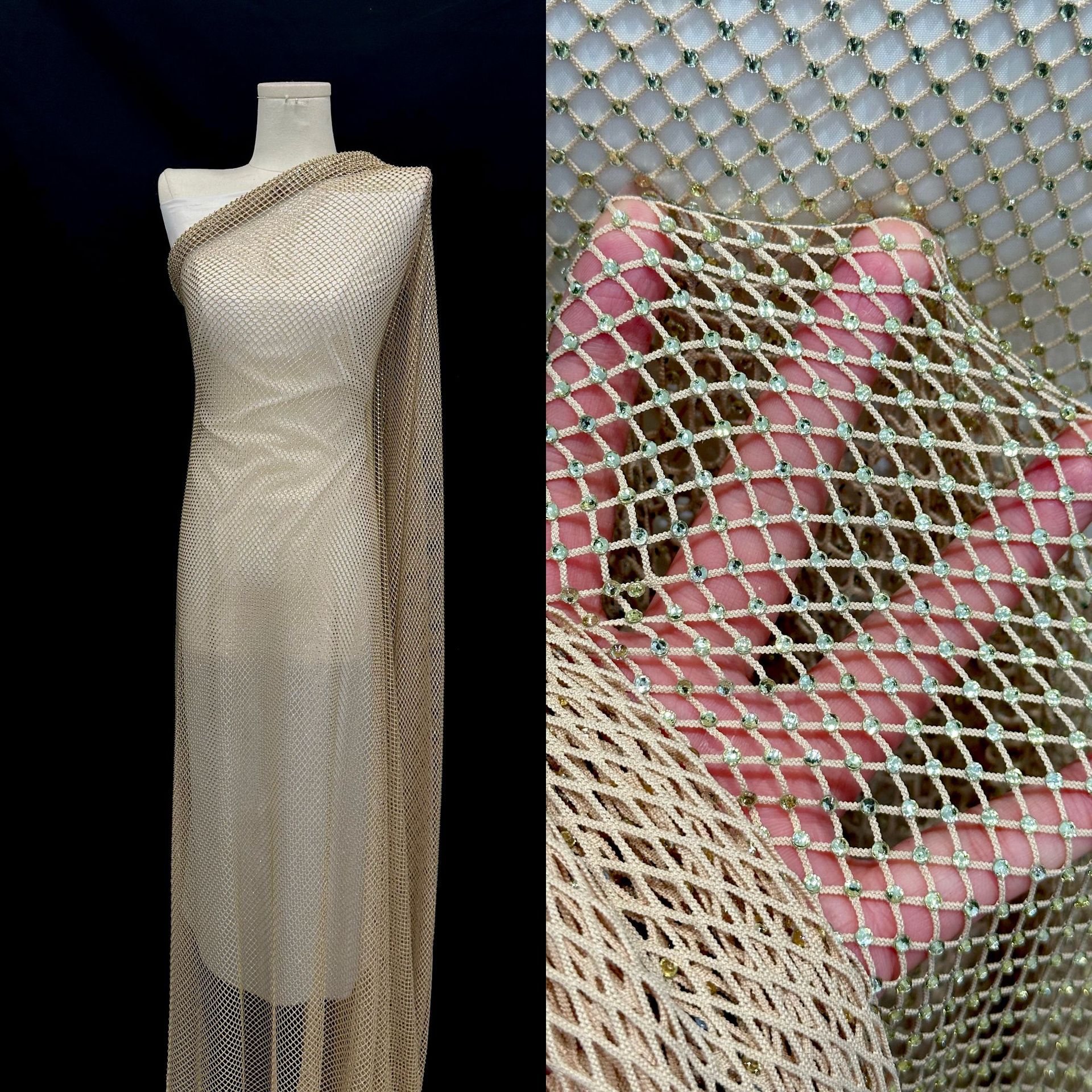 Buca imitación de diamantes elásticos de pesca elásticos de diamantes calientes de diamantes