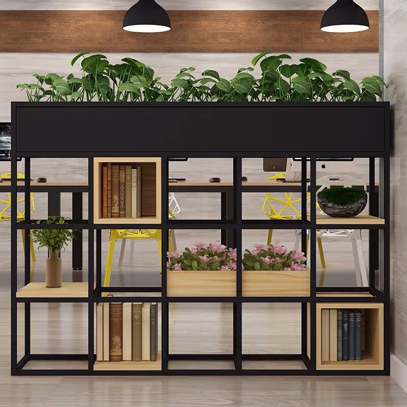 Estantes de partición de hierro forjado red americana estantes de cuadrillas estantes de flores de comedor estantes de sala de estar estantes de oficina estantes de almacenamiento de pantalla