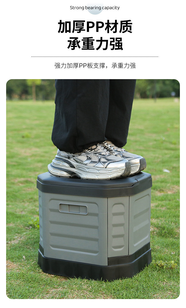 Outdoor Vehicle-Mounted Multifunctional Portable Folding Toilet, Anti-Odor Toilet Seat, Rv Camping Emergency Toilet
