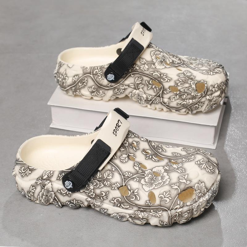 Zapatos de hombre 2026 nuevos zapatillas de hombre con suela gruesa para usar un zapato y dos zapatillas de playa resistentes al desgaste