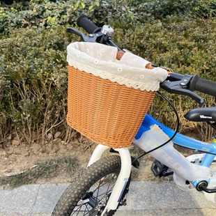 Children's Bicycle Basket, Vintage Woven Basket, Stroller Basket, Front Basket, Front Basket for Kids, Child Stroller Basket