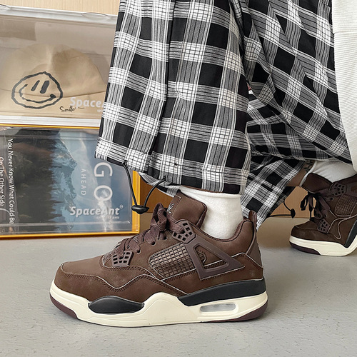  Men's Shoes Autumn and Winter New Breathable Air Cushion Running Shoes Couples Training Basketball Trendy Shoes Putian Casual Sports Shoes for Women