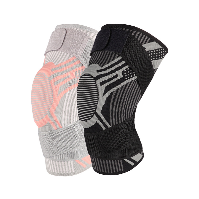 Cross-border nuevos deportes rótula otoño Baloncesto de silicona doble correa rótula cubierta menisco protección transpirable montar a caballo