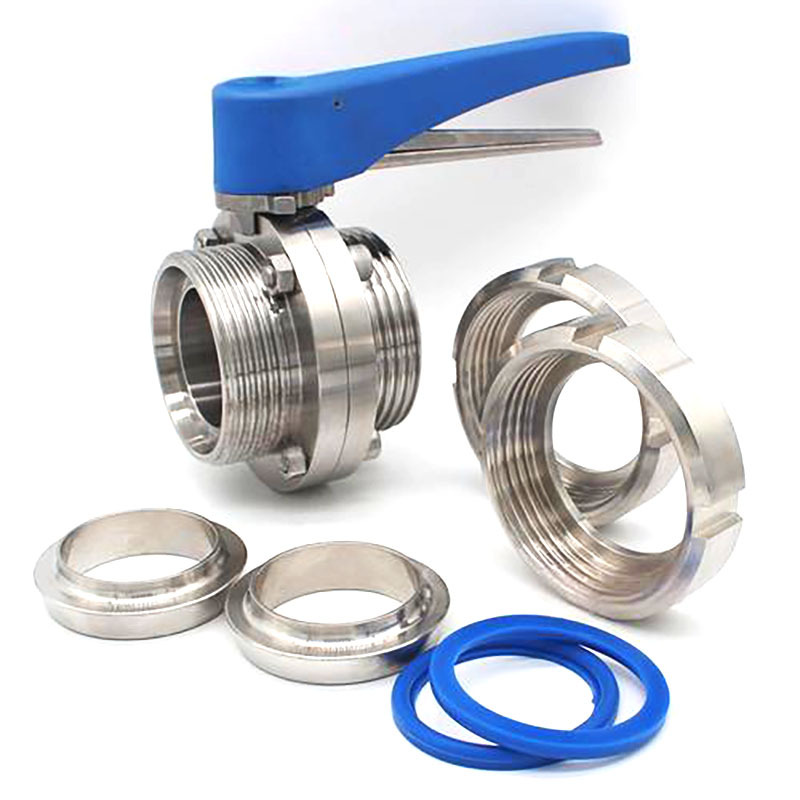 Ѽ���ֱ�����ֵ±��ӵ���DIN11851 UNION BUTTERFLY VALVE