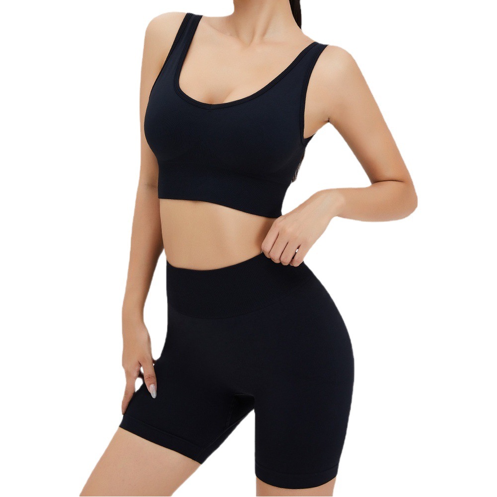 Europa y América nueva ropa de entrenamiento superior chaleco absorción de choque ropa interior deportiva desmontable almohadilla en el pecho de secado rápido yoga belleza espalda mujeres