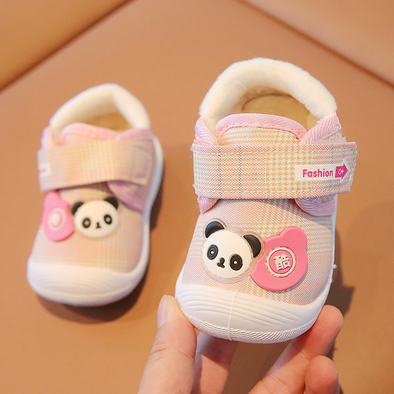 Demi-season shoes, children's cartoon keep warm footwear for early age, 0-2 years