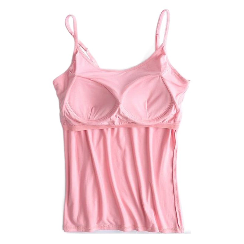 Модальная камзол с нагрудником, Женская Беспроводная бюстгальтер без чашки, интегрированная Спортивная приталенная рубашка для йоги