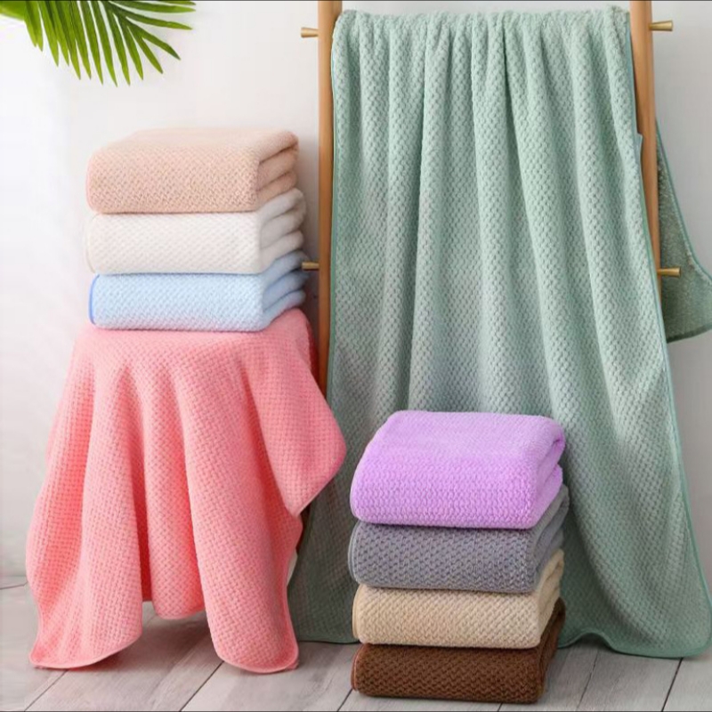 Coral soft beach bath towel