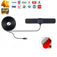 亚马逊欧美4K高清HDTV DVB-2迷你室内外地面波电视天线接收器