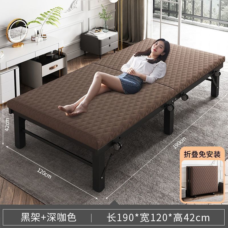 大人用昼寝折りたたみベッド、家庭用強化シングルベッド、オフィス昼寝簡易ベッド、小型アパート連結ベッド、ホテル追加ベッド|undefined