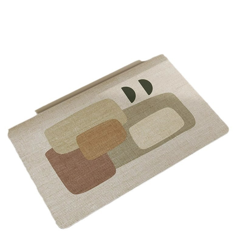 Alfombra Absorbente Antideslizante de Tierra de Diatomeas para Baño, Estilo Wabi-Sabi, Alfombra de Entrada para Inodoro, Alfombra para Pies de Baño