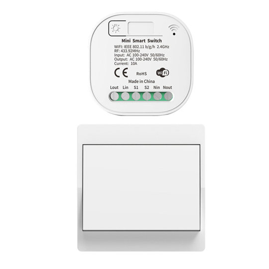 Tuya Wifi Smart Switch Battery-Free Self-Generating Switch Home Wireless Wall Light Switch Supports Xiaodu