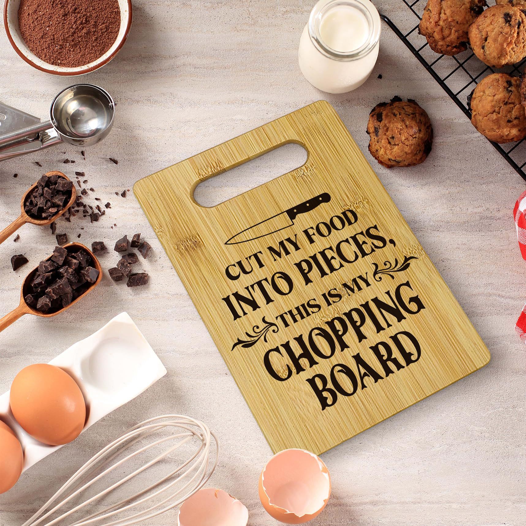 La tabla de cortar de madera portátil transfronteriza se puede grabar con patrones.