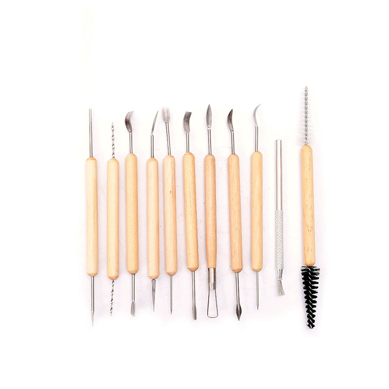 Water flow meteor pottery Clay plastic tools 11 piece set 22 piece set sculpture tools ceramic tools texture brush tool set