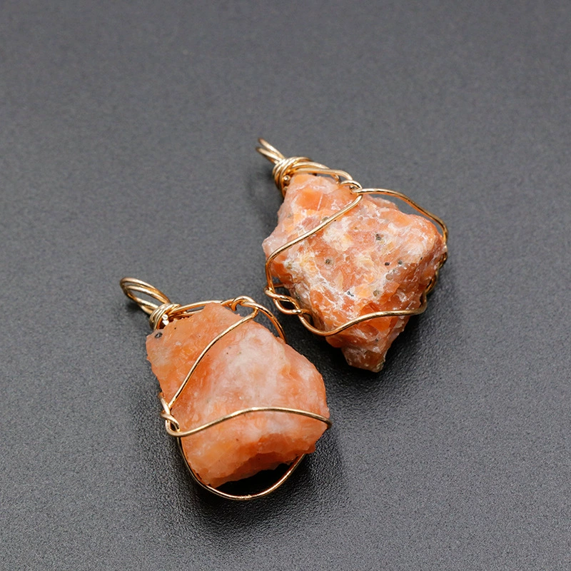 Natural water, crystal, pendant, natural ore, necklace, sweater, accessory, handmade, (Cross-border trading)