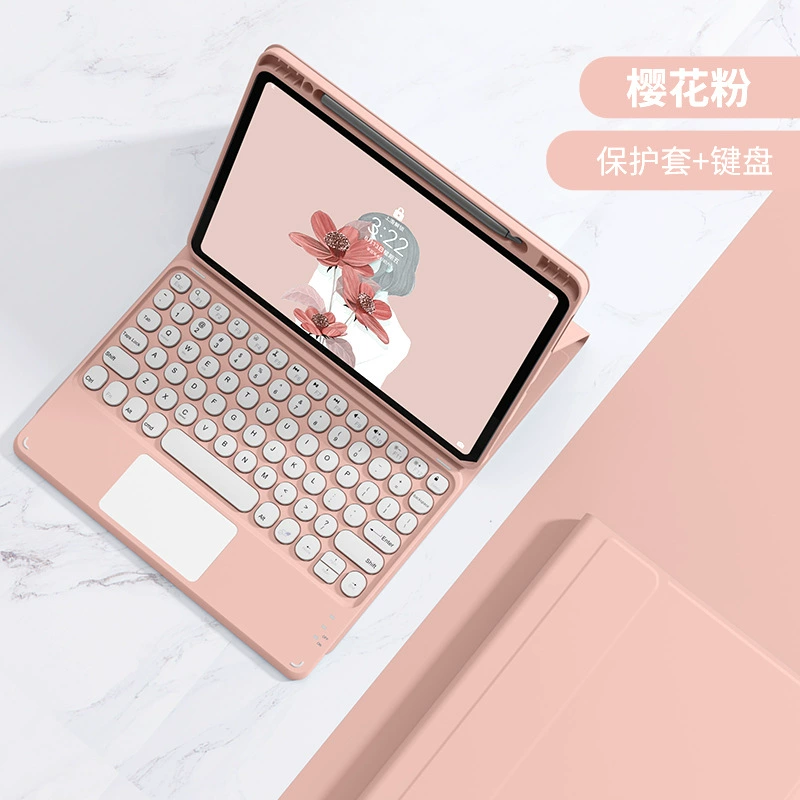 Чехол с Bluetooth-клавиатурой (Xiaomi, Redmi) — совместим 11,2–12,4", съемная клавиатура и мышь