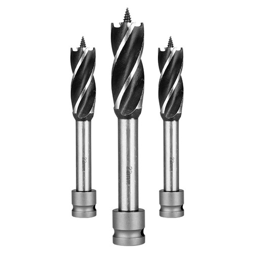 The electric wrench can be used with four-edged four-slot woodworking extension wind batch and electric batch conversion joint board drilling set drill bit