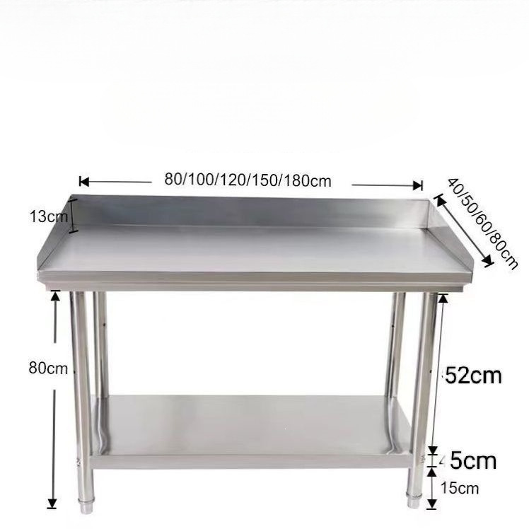 Стол рабочий 2 яруса 80x50x80