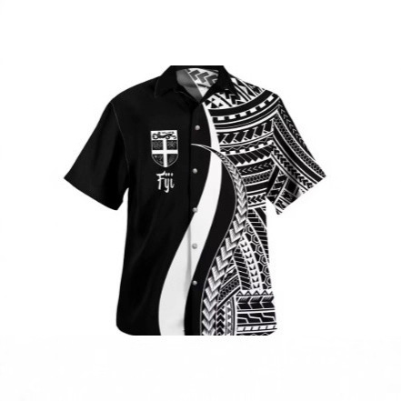 Harajuku 3D Philippine Flag Rugby Print Shirt Fiji Coat of Arms Pattern Short-Sleeved Shirt T-Shirt