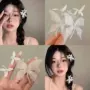 拍照侧边小众蝴蝶鸭嘴夹