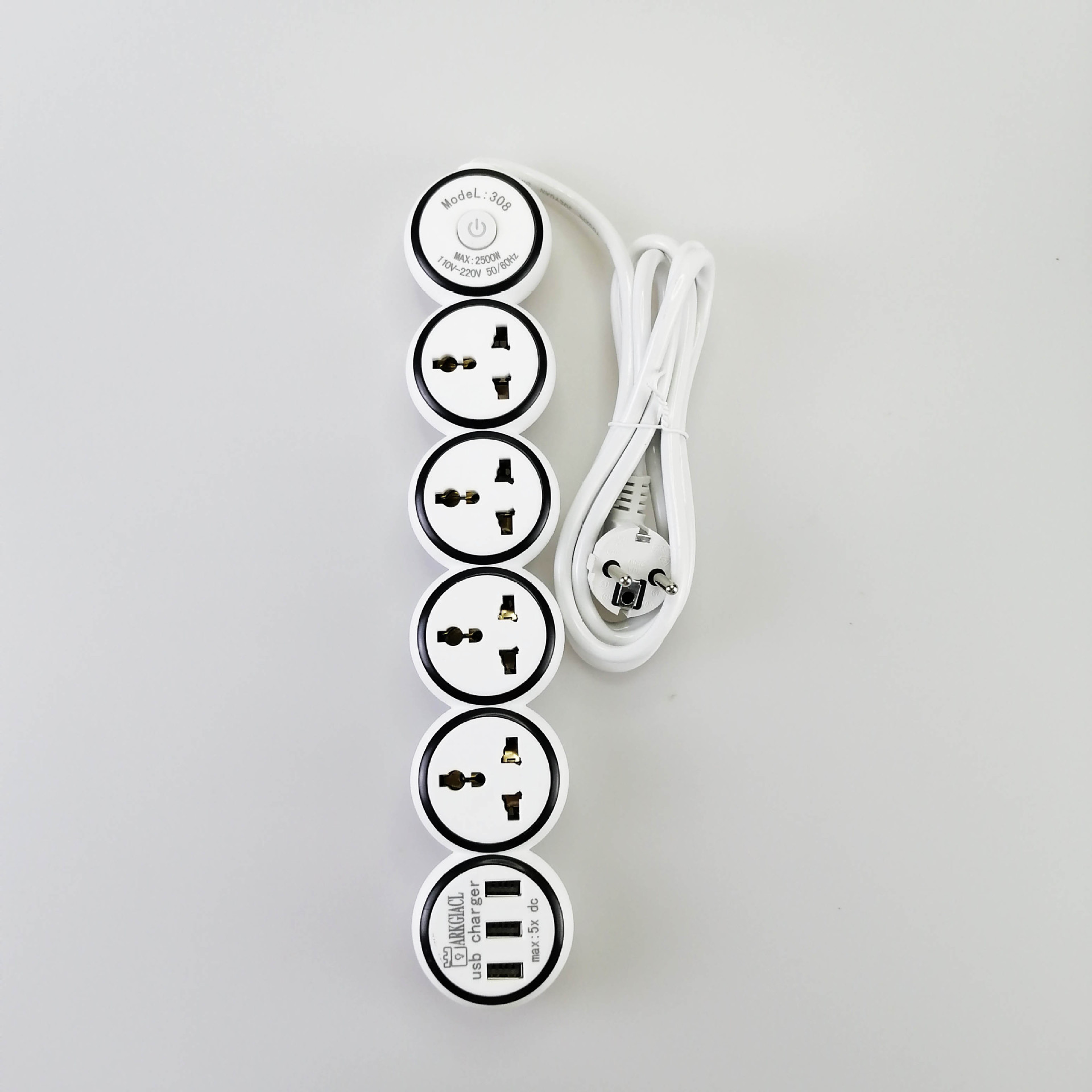 排插带线插板英规USB插座英标插座英式欧标欧式插座带单独带开2米