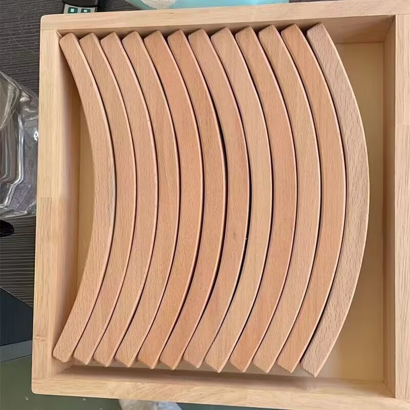 Bloques de construcción de arco iris para niños de madera juguetes bebé color cognición educación infantil altura apilamiento 3-10 años Juguetes