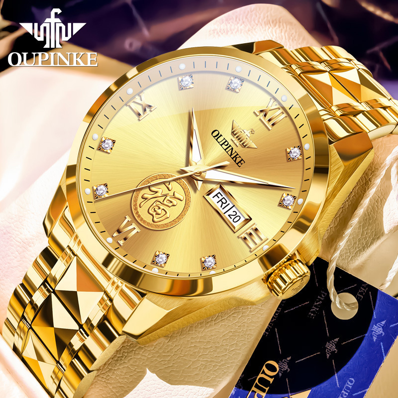 Swiss Genuine Labor ­ Men's Log Series Watch Fully Automatic Mechanical Watch Waterproof Luminous Men's Diving Watch