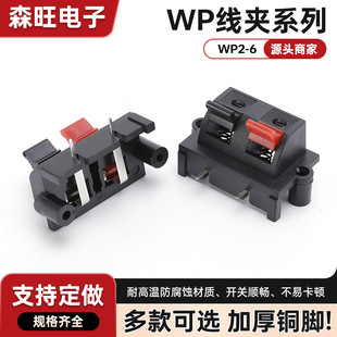 wp external wiring clamp WP2-6 cable clamp two speaker cable clamp 2 position wiring clamp audio cable clamp small size test clamp