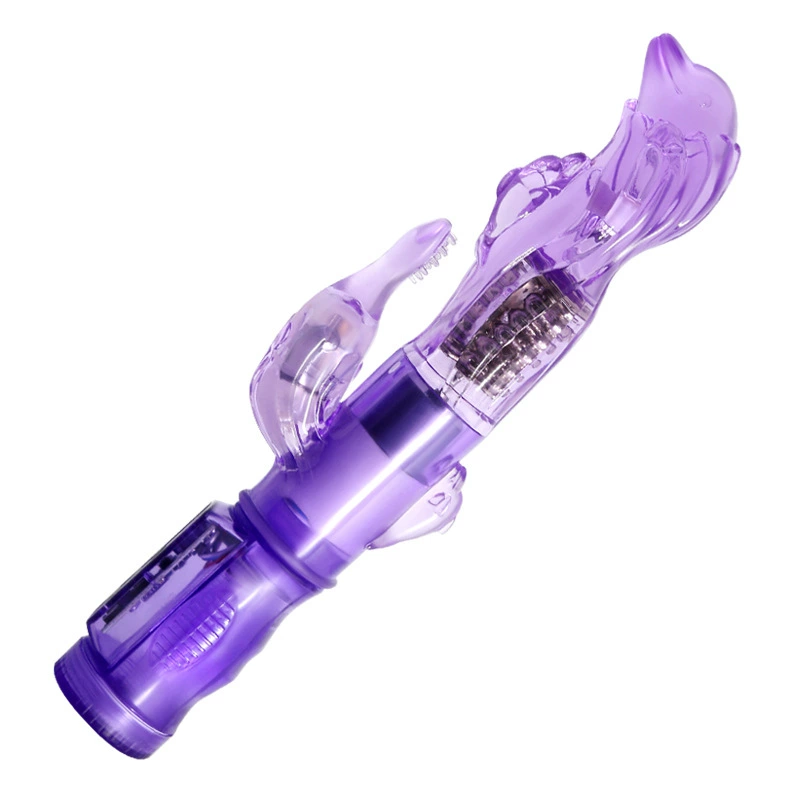 百乐 3-frequency vibration, 3-frequency rotation, soft glue stick for women, adult products 37019