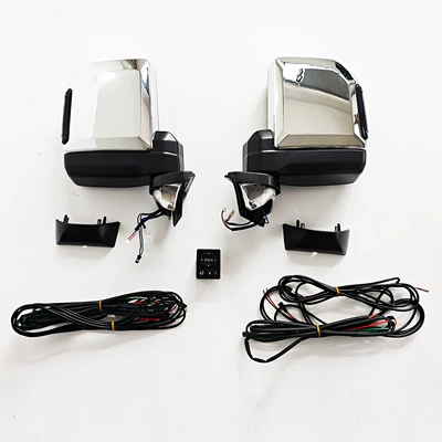 Rearview mirror/rearview mirror, LC76 rear-view mirror 78 rear-view - electroplated-model-with-folding-and-light-a-set-of-left-and-right-reversing-mirrors