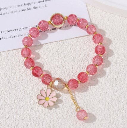 S060-Pulsera margarita cristal fresa#SZ836