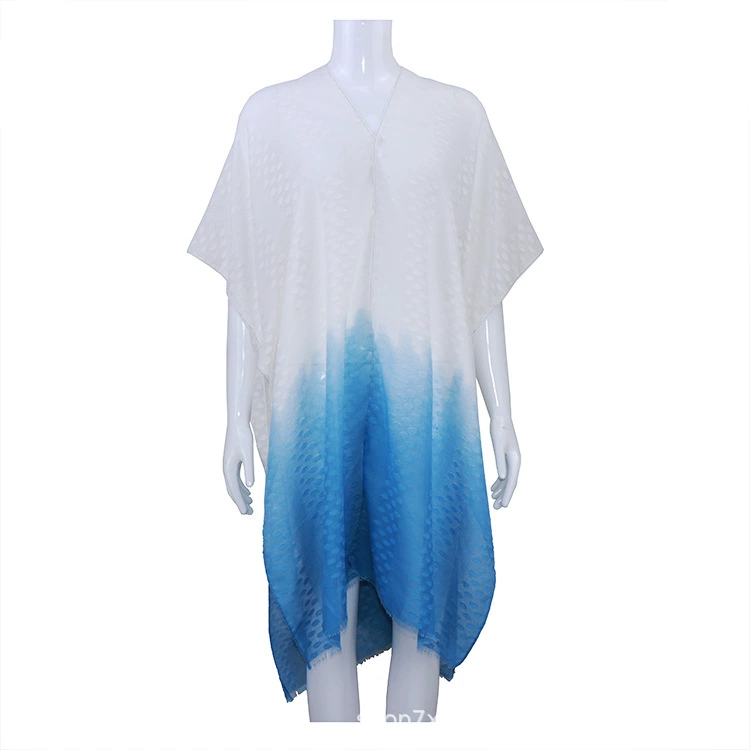 (Cross-border trading), summer thin cloak, hand painting, gradient