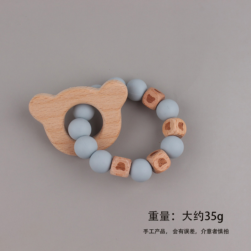 La pulsera de mordedor para bebé de juguete de haya 2025 puede morder el mordisco del bebé