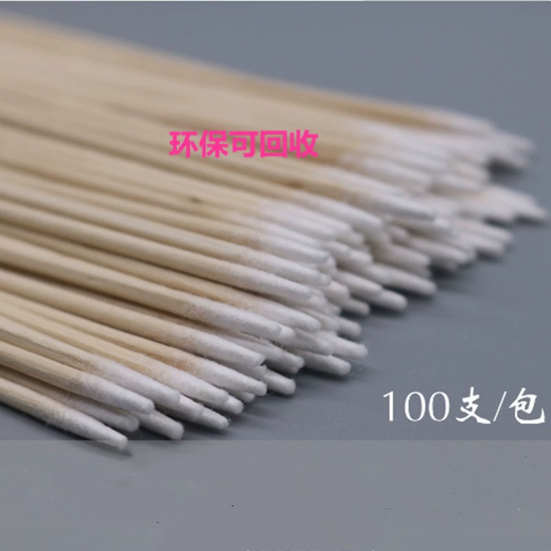 Оптовая продажа деревянный заостренный ватный тампон