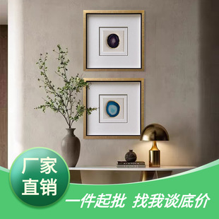 Simple modern agate painting living room art installation painting handmade decorative painting creative home abstract painting