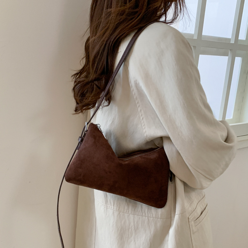 Transfronterizo 2025 invierno leopardo nuevo retro bolso de brazaleta de moda de mujer bolso de hombro de estilo extranjero bolso de transporte universal