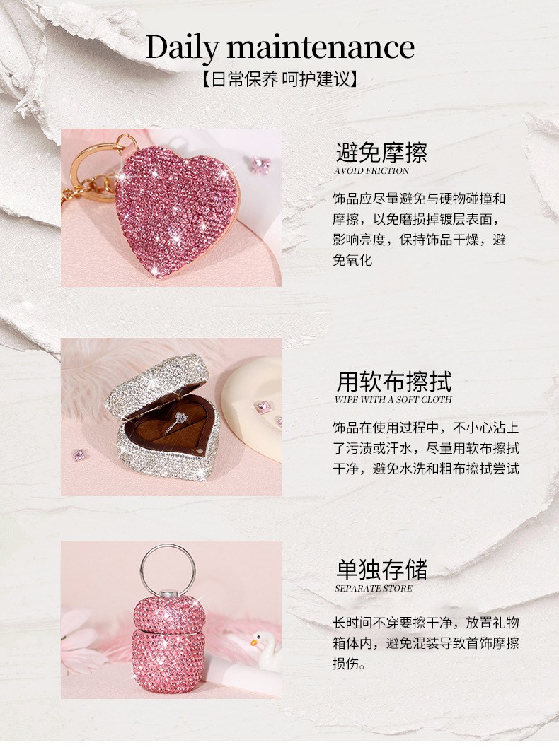 Cross-Border Hot-Selling Rhinestone-Encrusted Ashtray, Exquisite Full-Diamond Anti-Fly Ash Stainless Steel Creative Diamond-Encrusted Car Ashtray with Lid