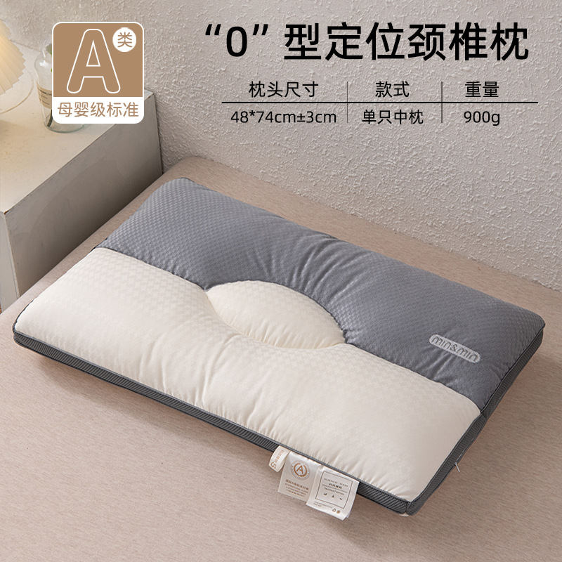 Almohada, núcleo de almohada, protección de la columna cervical, ayuda a dormir, hogar para adultos, niños, dormitorio de estudiantes, un par de almohadas para dormir laterales individuales, cabeza entera 4